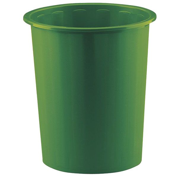 Groene plastic prullenbak - prullenmand 14L Fapi