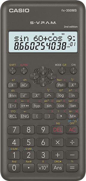 Occlusie Ga trouwen Karakteriseren Casio Scientific Calculator FX-350MS - Wisk. Rekenmachine
