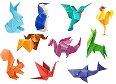 Vouwblaadjes origami Prodimex Suriname